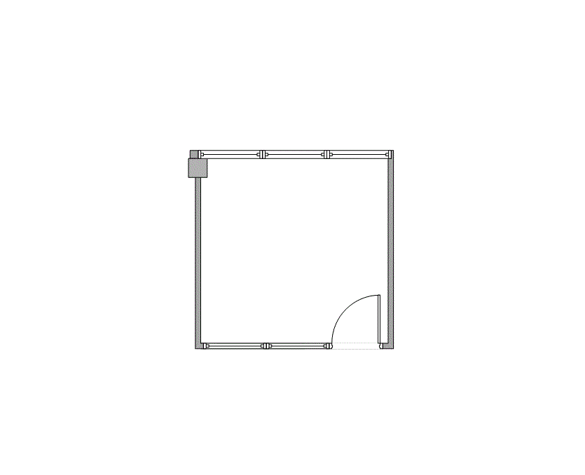 Floor plan of Flexible Office Space for Rent at 16770 Imperial Valley Drive 151-D
