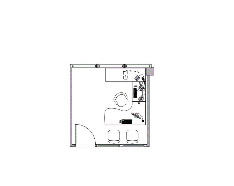 Floor plan of Flexible Office Space for Rent at 16770 Imperial Valley Drive 151-I