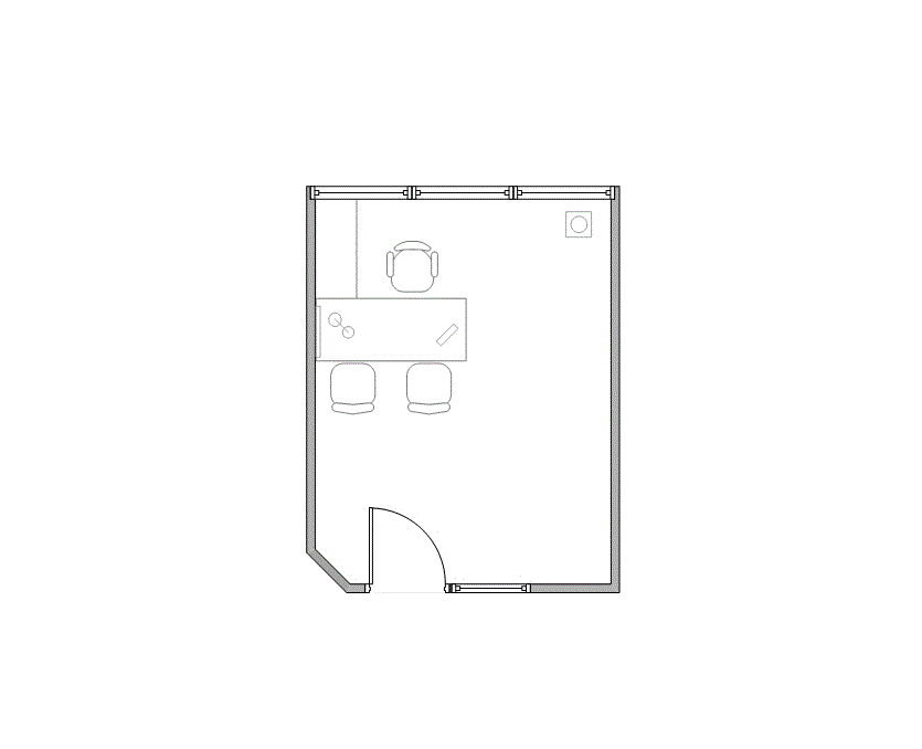 Floor plan of Flexible Office Space for Rent at 16770 Imperial Valley Drive 151-L