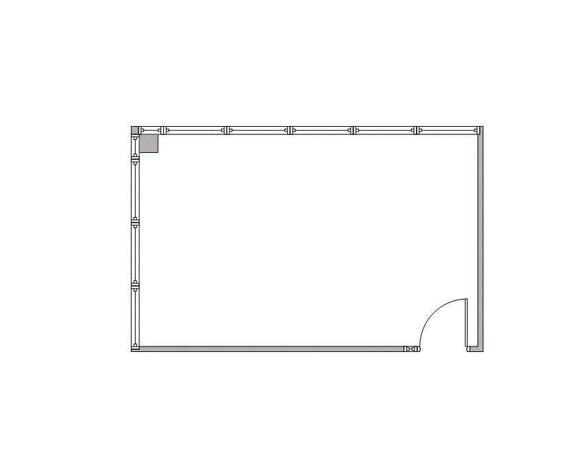 Floor plan of Flexible Office Space for Rent at 16770 Imperial Valley Drive 2036