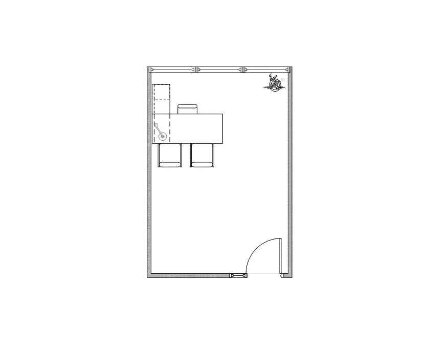 Floor plan of Flexible Office Space for Rent at 16770 Imperial Valley Drive 2042