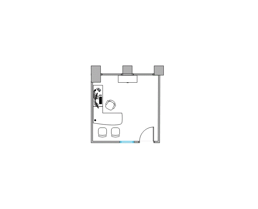 Floor plan of Flexible Office Space for Rent at 9900 Westpark Drive 300