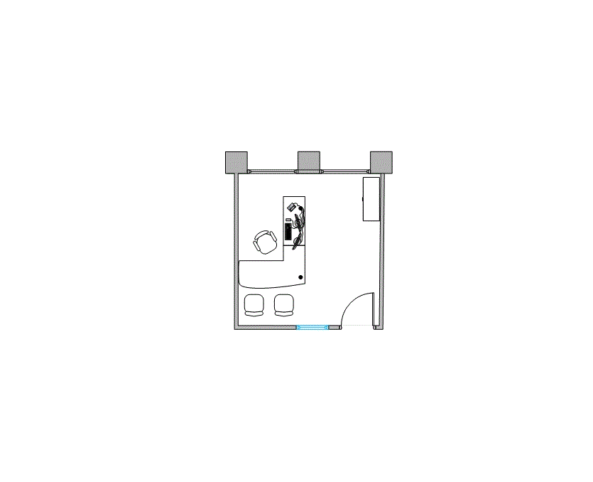 Floor plan of Flexible Office Space for Rent at 9900 Westpark Drive 301