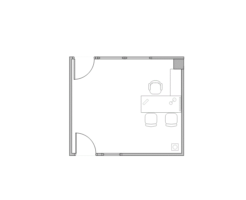 Floor plan of Flexible Office Space for Rent at 9900 Westpark Drive 329