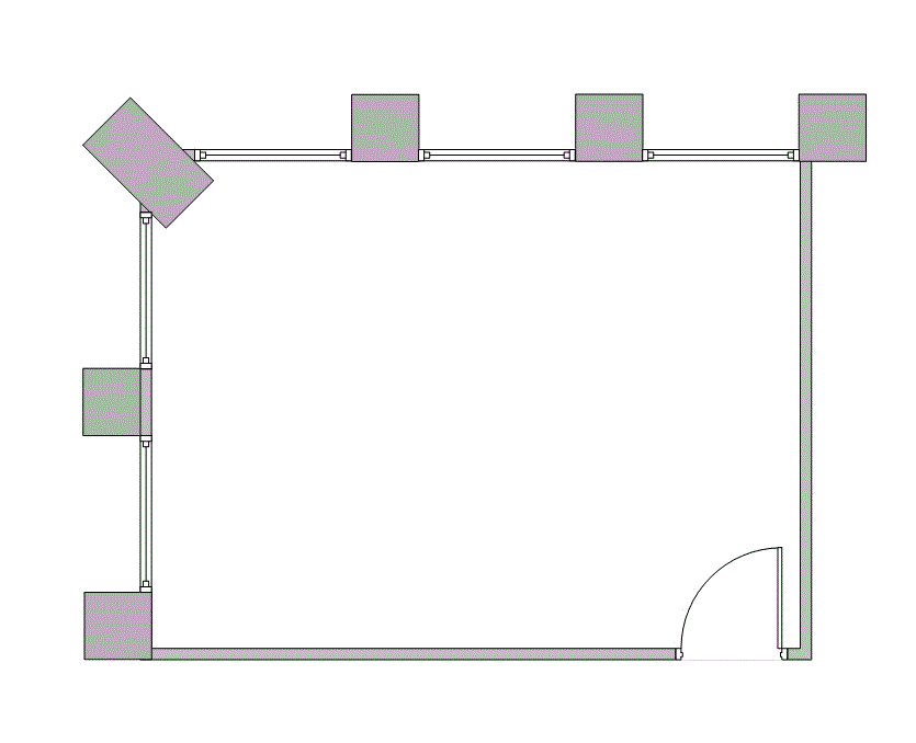 Floor plan of Flexible Office Space for Rent at 9900 Westpark Drive 336