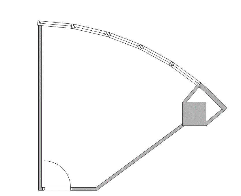 Floor plan of Flexible Office Space for Rent at 7322-7324 Southwest Freeway 1-1104