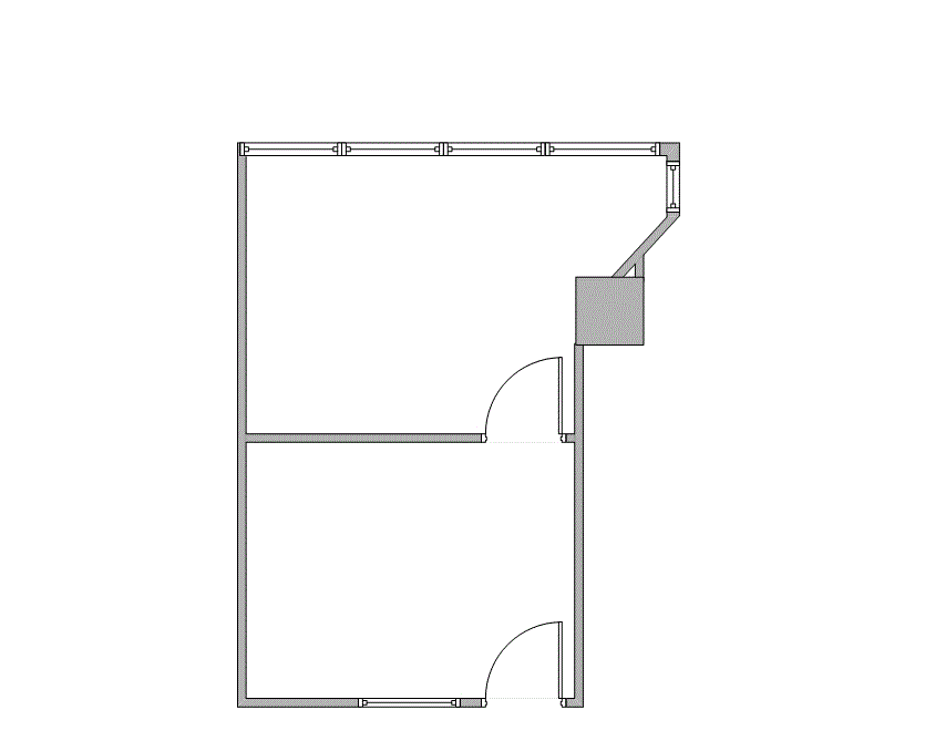 Floor plan of Flexible Office Space for Rent at 7322-7324 Southwest Freeway 1-1108