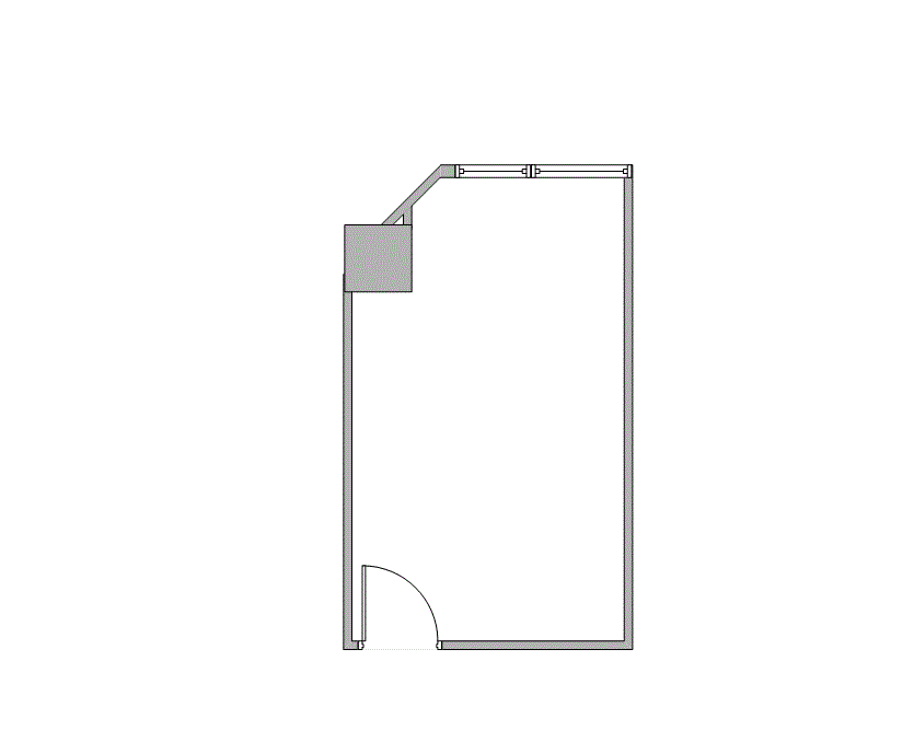 Floor plan of Flexible Office Space for Rent at 7322-7324 Southwest Freeway 1-1110