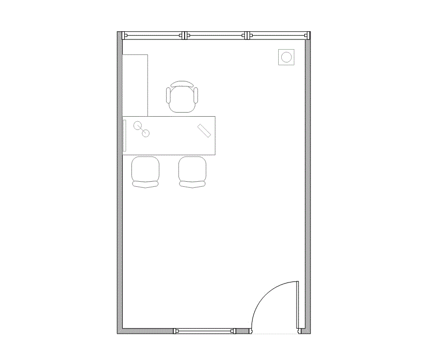 Floor plan of Flexible Office Space for Rent at 7322-7324 Southwest Freeway 1-1114