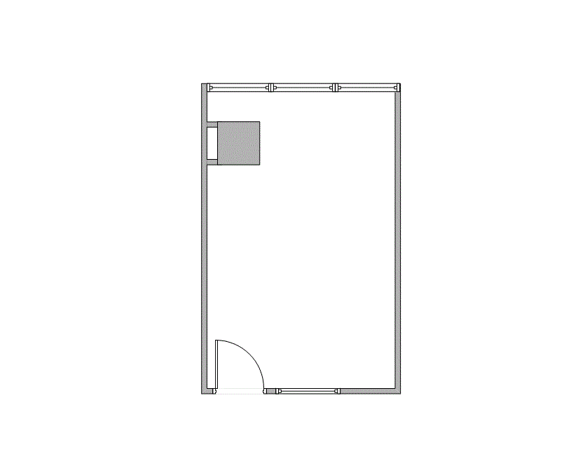 Floor plan of Flexible Office Space for Rent at 7322-7324 Southwest Freeway 1-1116