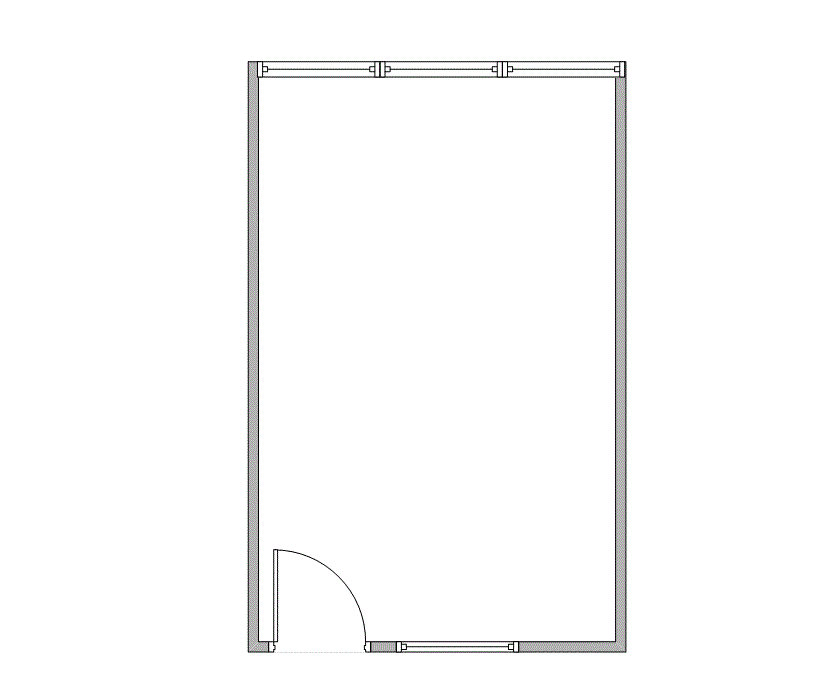 Floor plan of Flexible Office Space for Rent at 7322-7324 Southwest Freeway 1-1118