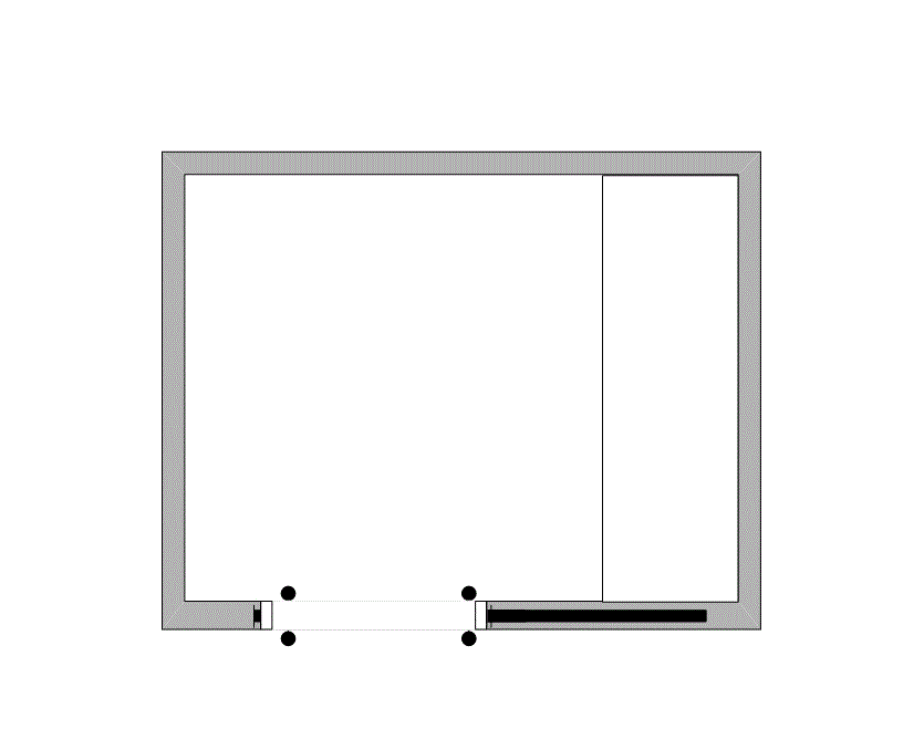 Floor plan of Flexible Office Space for Rent at 7322-7324 Southwest Freeway 1-1123