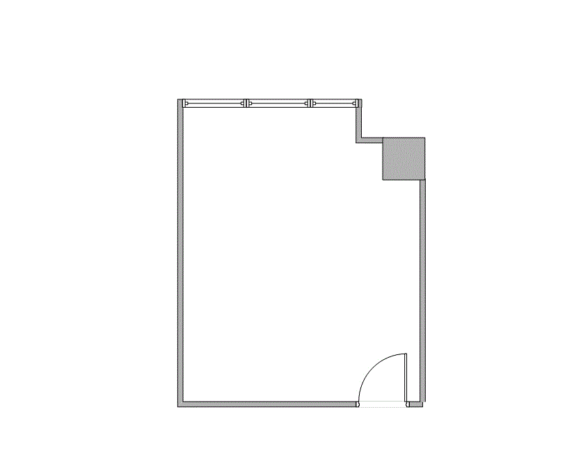 Floor plan of Flexible Office Space for Rent at 7322-7324 Southwest Freeway 1-1124