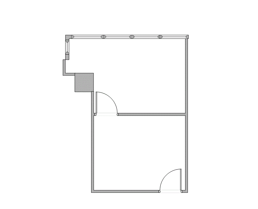 Floor plan of Flexible Office Space for Rent at 7322-7324 Southwest Freeway 1-1126