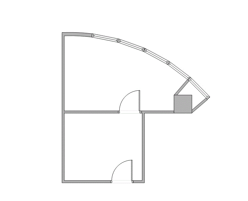 Floor plan of Flexible Office Space for Rent at 7322-7324 Southwest Freeway 1-1128
