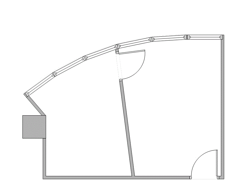 Floor plan of Flexible Office Space for Rent at 7322-7324 Southwest Freeway 1-1132