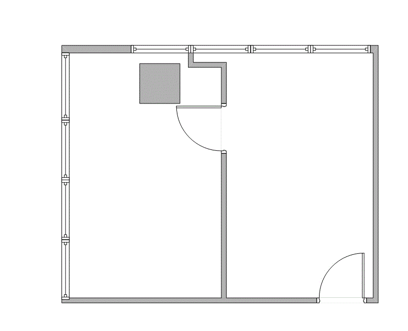 Floor plan of Flexible Office Space for Rent at 7322-7324 Southwest Freeway 1-1142