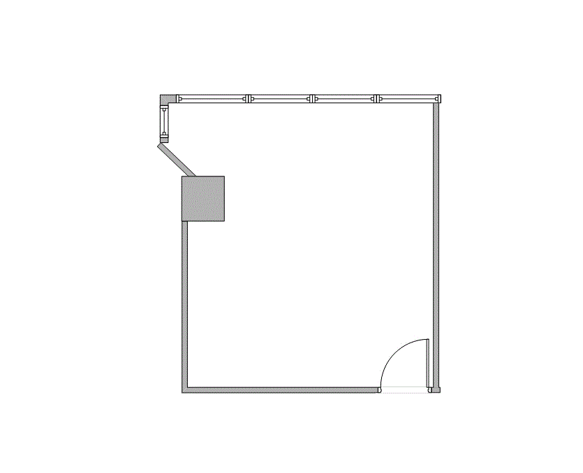 Floor plan of Flexible Office Space for Rent at 7322-7324 Southwest Freeway 1-1160