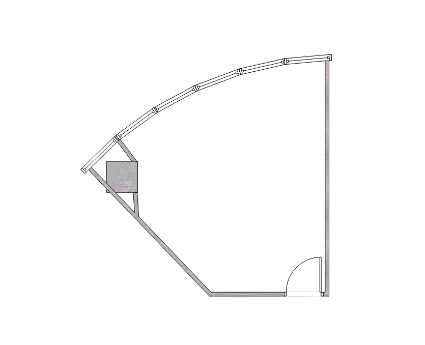 Floor plan of Flexible Office Space for Rent at 7322-7324 Southwest Freeway 1-1164