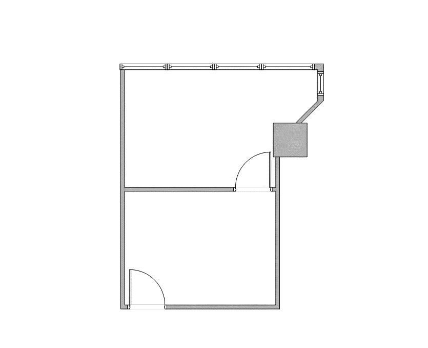 Floor plan of Flexible Office Space for Rent at 7322-7324 Southwest Freeway 1-1166