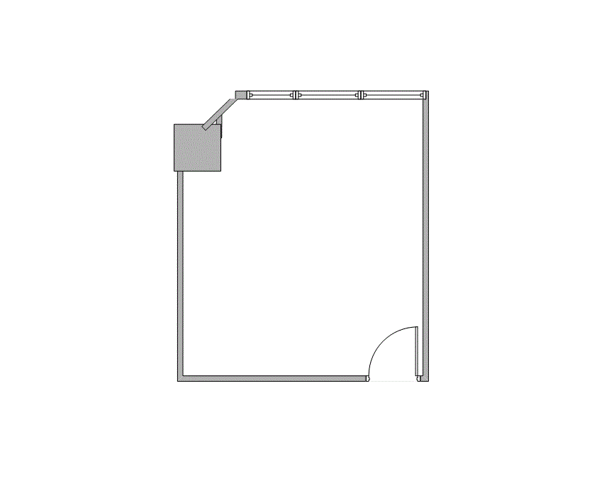 Floor plan of Flexible Office Space for Rent at 7322-7324 Southwest Freeway 1-1168