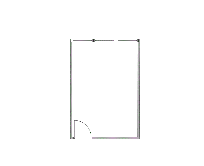 Floor plan of Flexible Office Space for Rent at 7322-7324 Southwest Freeway 1-1174