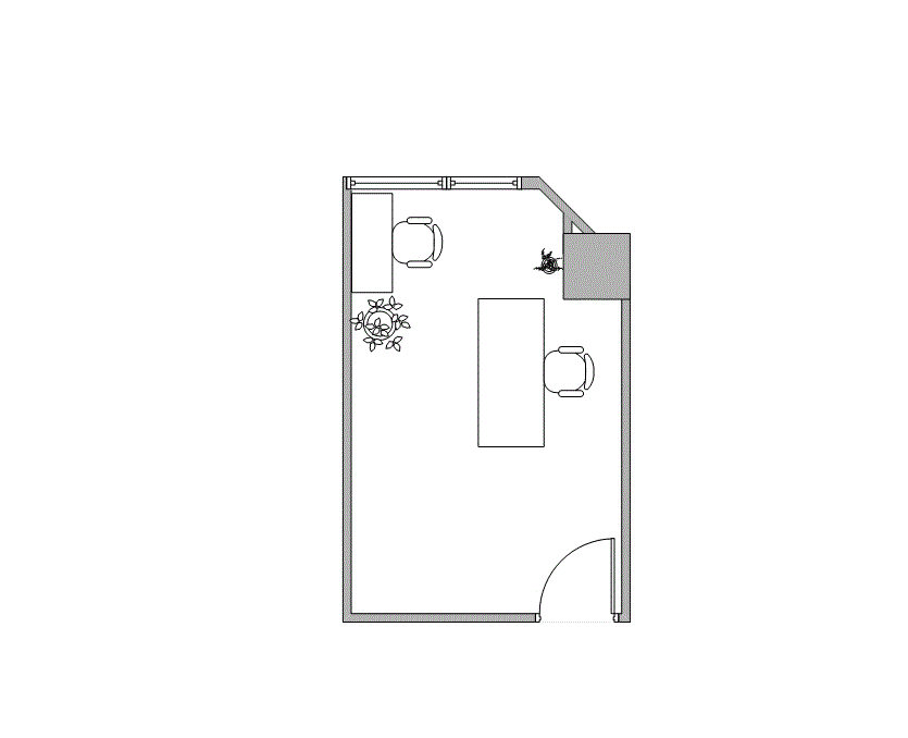 Floor plan of Flexible Office Space for Rent at 7322-7324 Southwest Freeway 1-1178