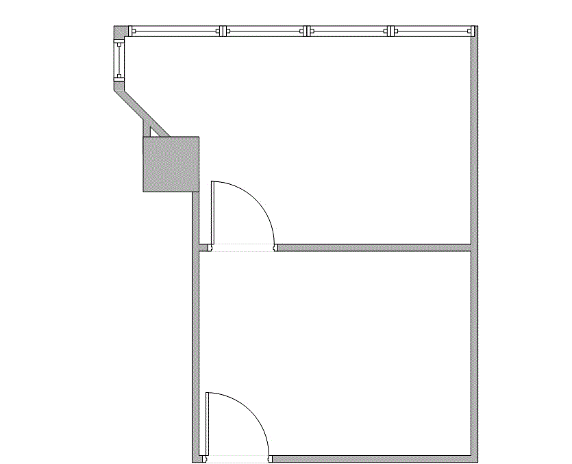 Floor plan of Flexible Office Space for Rent at 7322-7324 Southwest Freeway 1-1180