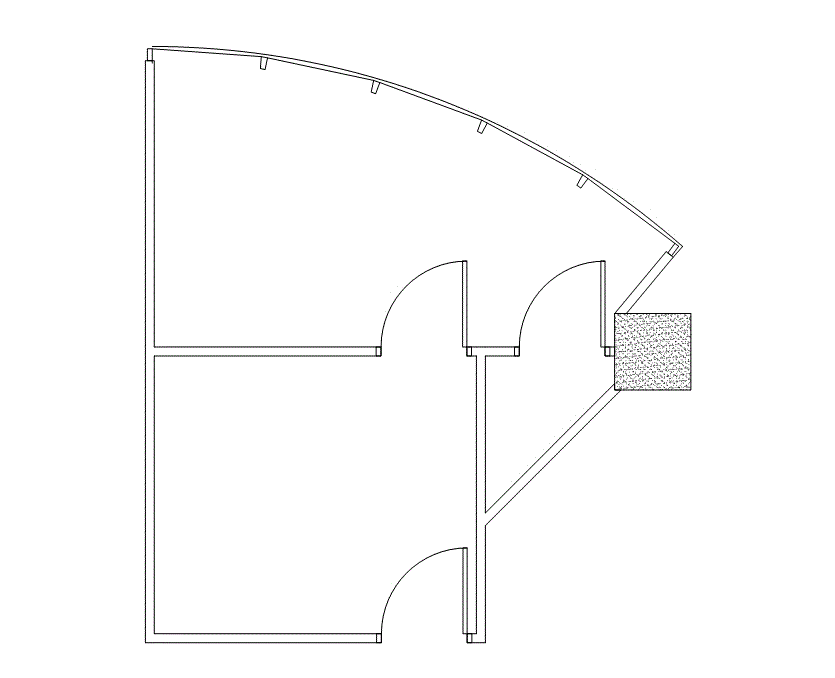 Floor plan of Flexible Office Space for Rent at 7322-7324 Southwest Freeway 1-1182
