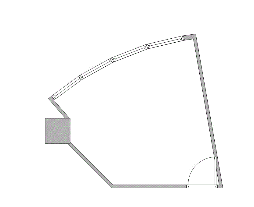 Floor plan of Flexible Office Space for Rent at 7322-7324 Southwest Freeway 1-1184