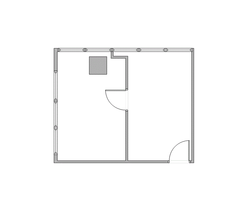 Floor plan of Flexible Office Space for Rent at 7322-7324 Southwest Freeway 1-1194