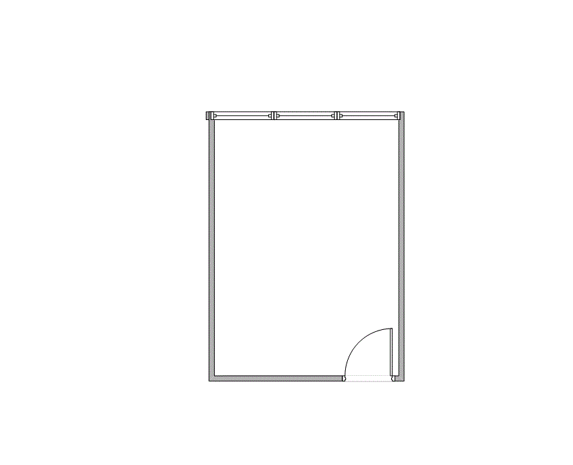 Floor plan of Flexible Office Space for Rent at 7322-7324 Southwest Freeway 1-1196