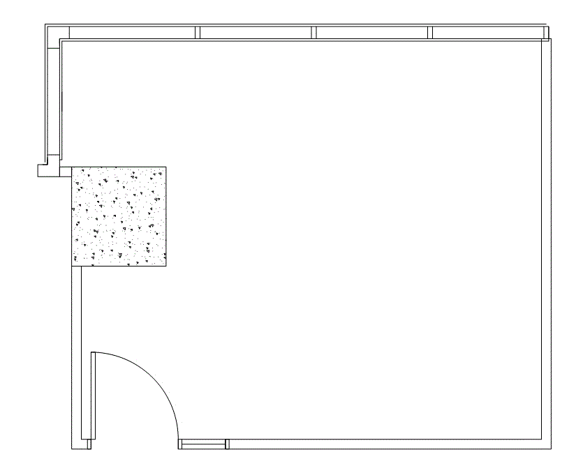 Floor plan of Flexible Office Space for Rent at 7322-7324 Southwest Freeway 2-0206