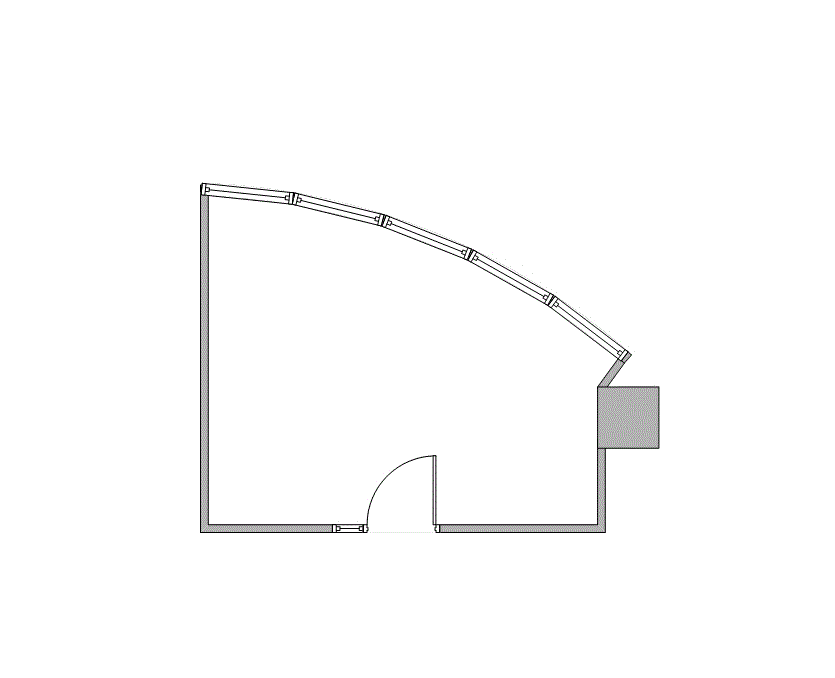 Floor plan of Flexible Office Space for Rent at 7322-7324 Southwest Freeway 2-0208