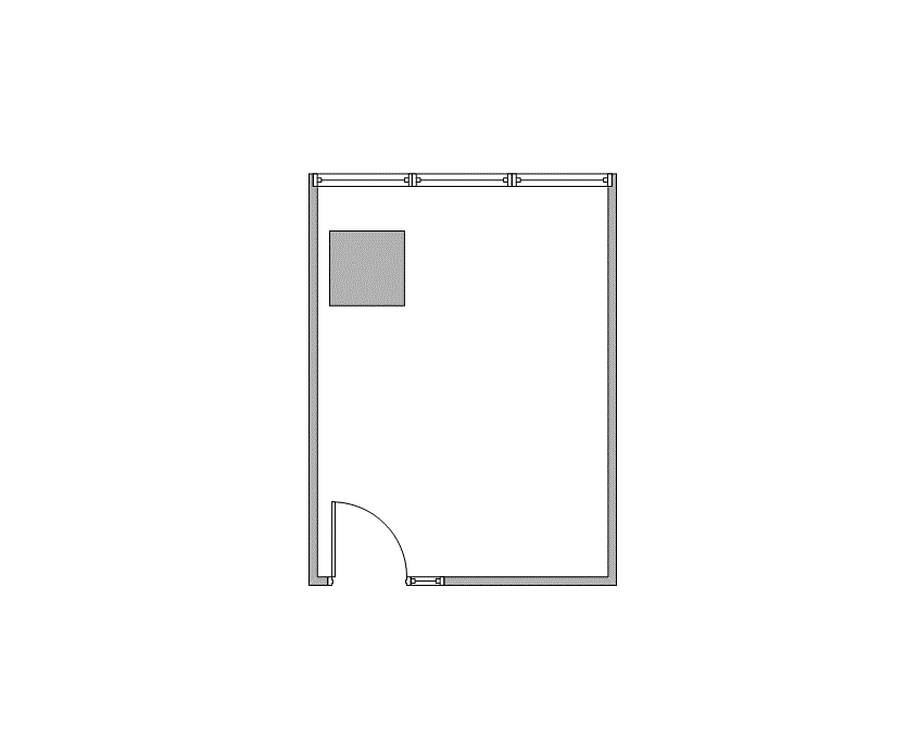 Floor plan of Flexible Office Space for Rent at 7322-7324 Southwest Freeway 2-0220