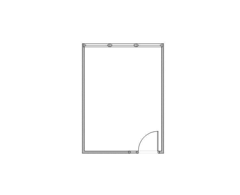 Floor plan of Flexible Office Space for Rent at 7322-7324 Southwest Freeway 2-0278
