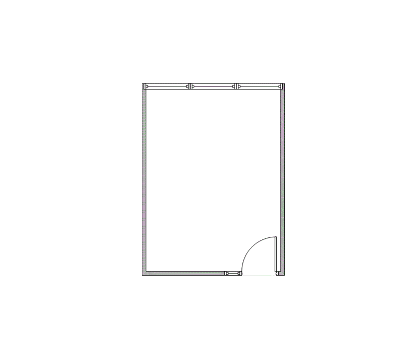Floor plan of Flexible Office Space for Rent at 7322-7324 Southwest Freeway 2-0284