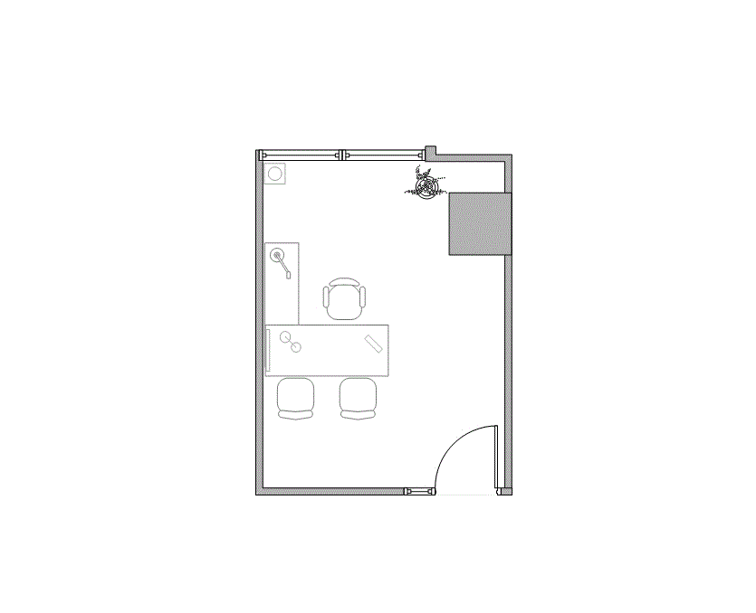 Floor plan of Flexible Office Space for Rent at 7322-7324 Southwest Freeway 2-0286