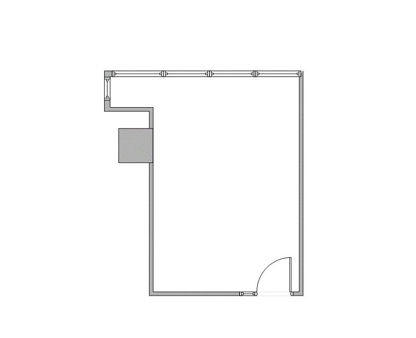Floor plan of Flexible Office Space for Rent at 7322-7324 Southwest Freeway 2-0288