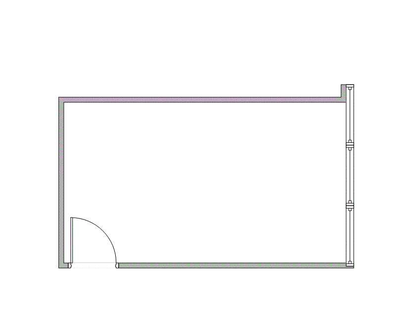 Floor plan of Flexible Office Space for Rent at 7322-7324 Southwest Freeway 2-0460A
