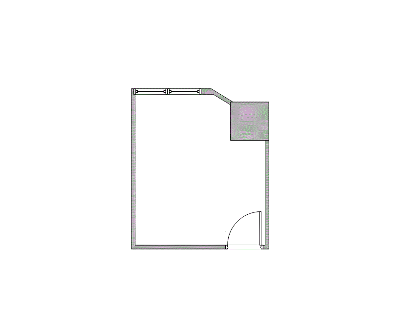 Floor plan of Flexible Office Space for Rent at 7322-7324 Southwest Freeway 2-0460B