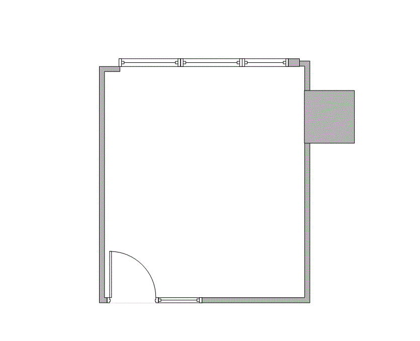 Floor plan of Flexible Office Space for Rent at 7322-7324 Southwest Freeway 2-0460G