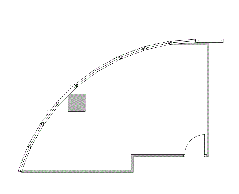 Floor plan of Flexible Office Space for Rent at 7322-7324 Southwest Freeway 2-0460K