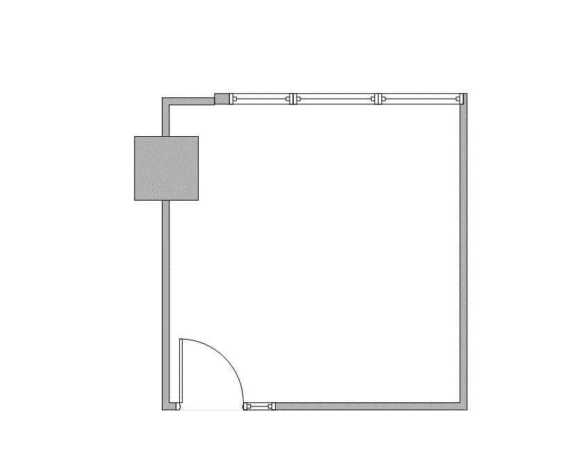Floor plan of Flexible Office Space for Rent at 7322-7324 Southwest Freeway 2-0460M