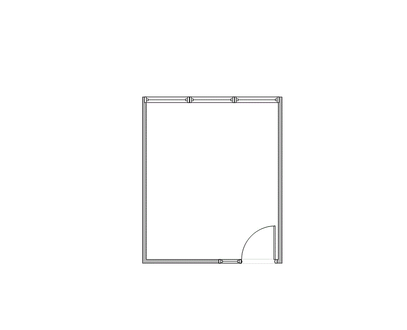 Floor plan of Flexible Office Space for Rent at 7322-7324 Southwest Freeway 2-0460N