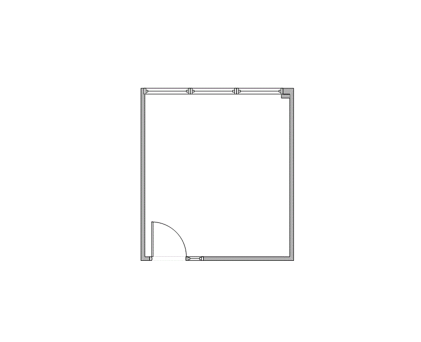 Floor plan of Flexible Office Space for Rent at 7322-7324 Southwest Freeway 2-0460R