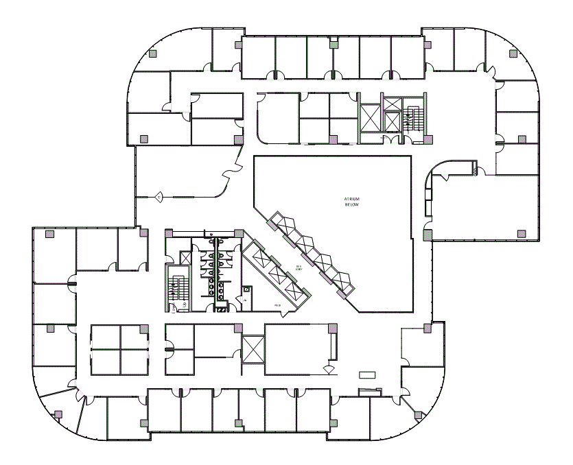 Floor plan of Flexible Office Space for Rent at 7322-7324 Southwest Freeway 2-1400.WS