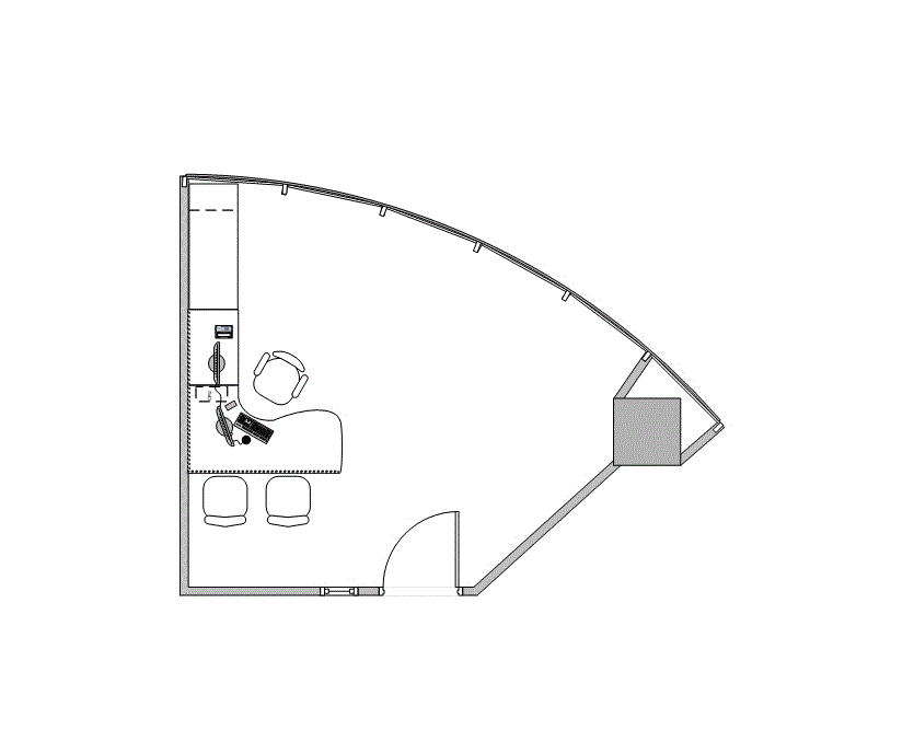 Floor plan of Flexible Office Space for Rent at 7322-7324 Southwest Freeway 2-1404