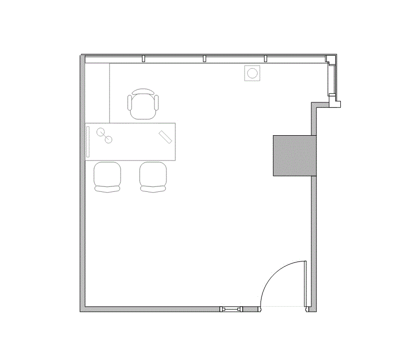 Floor plan of Flexible Office Space for Rent at 7322-7324 Southwest Freeway 2-1408