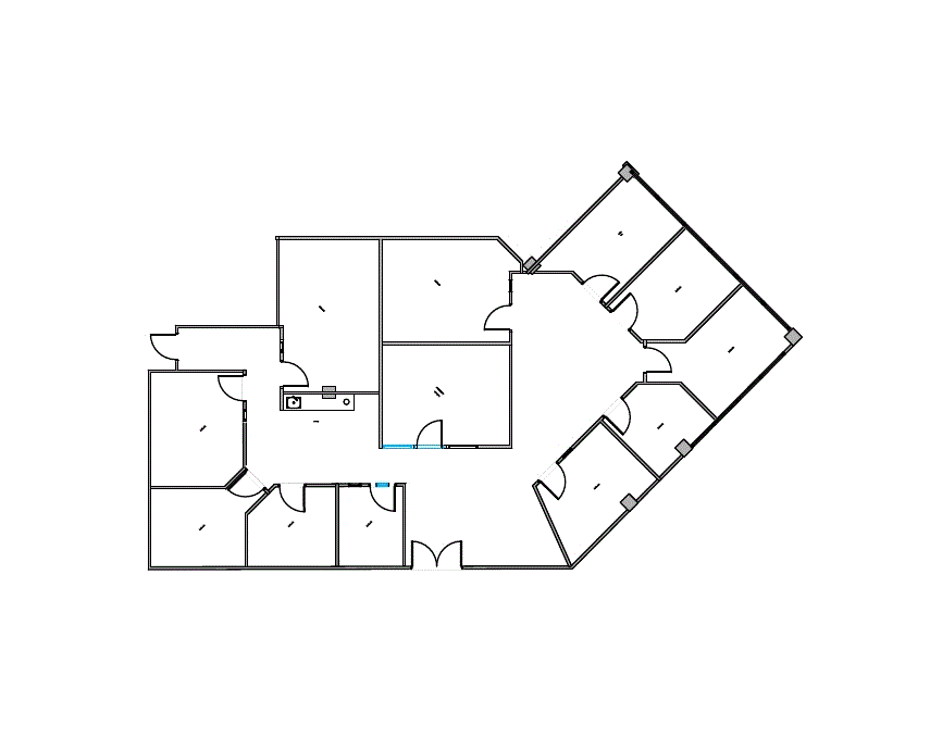 Floor plan of Flexible Office Space for Rent at 9535 Forest Ln 260.WS